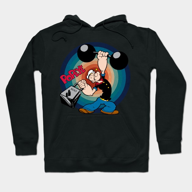Popeyes Love Triangle Relive the Hilarious Tug-of-War Between Popeyes, Olive Oyl, and Bluto Hoodie by RavenSHOPS